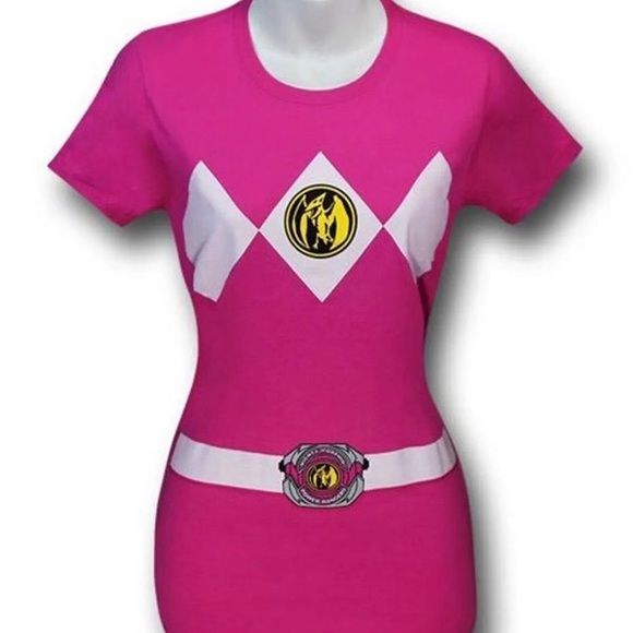 Mighty Fine Pink Ranger tee shirt - Picture 10 of 13